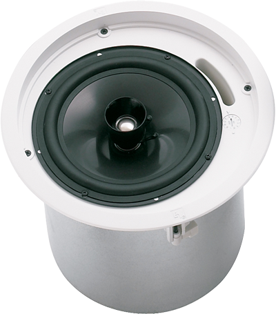 8" COAXIAL SPEAKER WITH HORN LOADED TI COATED TWEETER - COMPLETE WITH LOW PROFILE BACK CAN ENCLOSURE
